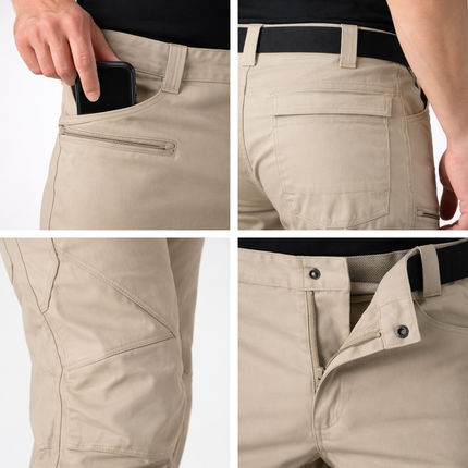 Men’s Stretch Ripstop Cargo Pants – Classic Khaki