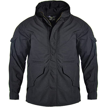 The G8 Soft Shell Tactical Jacket Coat Military Fleece Hooded. This classic jacket is built to last. You'll enjoy free range of motion thanks to a bi-swing back, and drawcord at the waist, bottom, and hood offer added protection and warmth. 