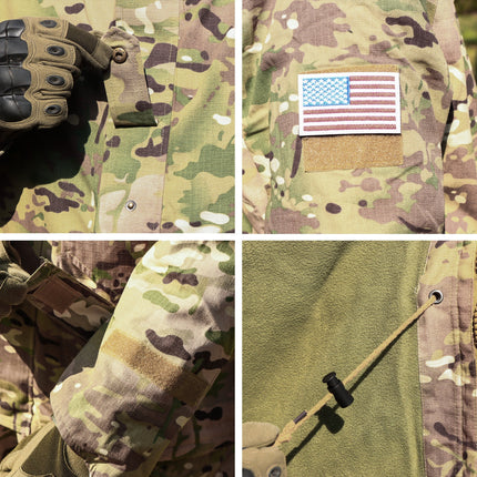 The G8 Soft Shell Tactical Jacket Coat Military Fleece Hooded. This classic jacket is built to last. You'll enjoy free range of motion thanks to a bi-swing back, and drawcord at the waist, bottom, and hood offer added protection and warmth. 