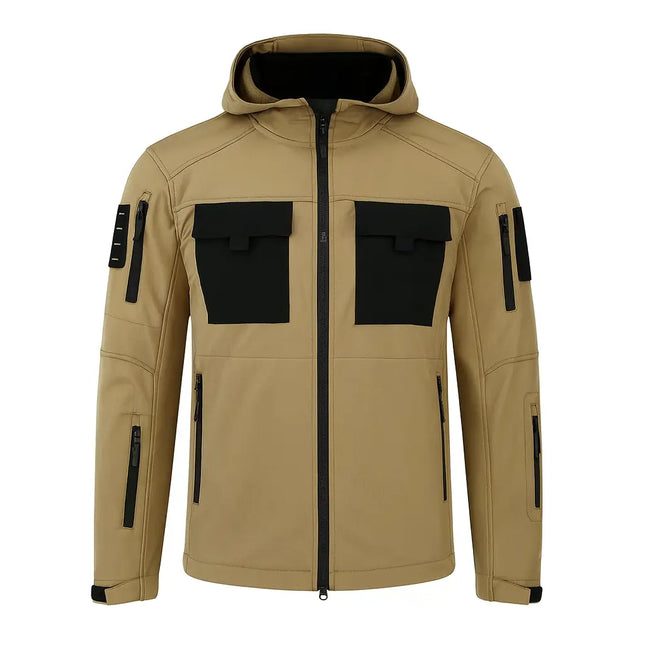 Men’s 5-in-1 Softshell Water-Resistant Hiking and Outdoor Jacket