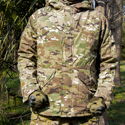 The G8 Soft Shell Tactical Jacket Coat Military Fleece Hooded. This classic jacket is built to last. You'll enjoy free range of motion thanks to a bi-swing back, and drawcord at the waist, bottom, and hood offer added protection and warmth. 