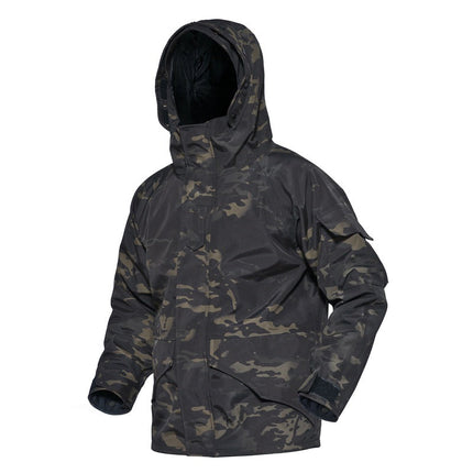 Men’s Softshell Fleece Outdoor Jacket – Windproof Hooded Coat